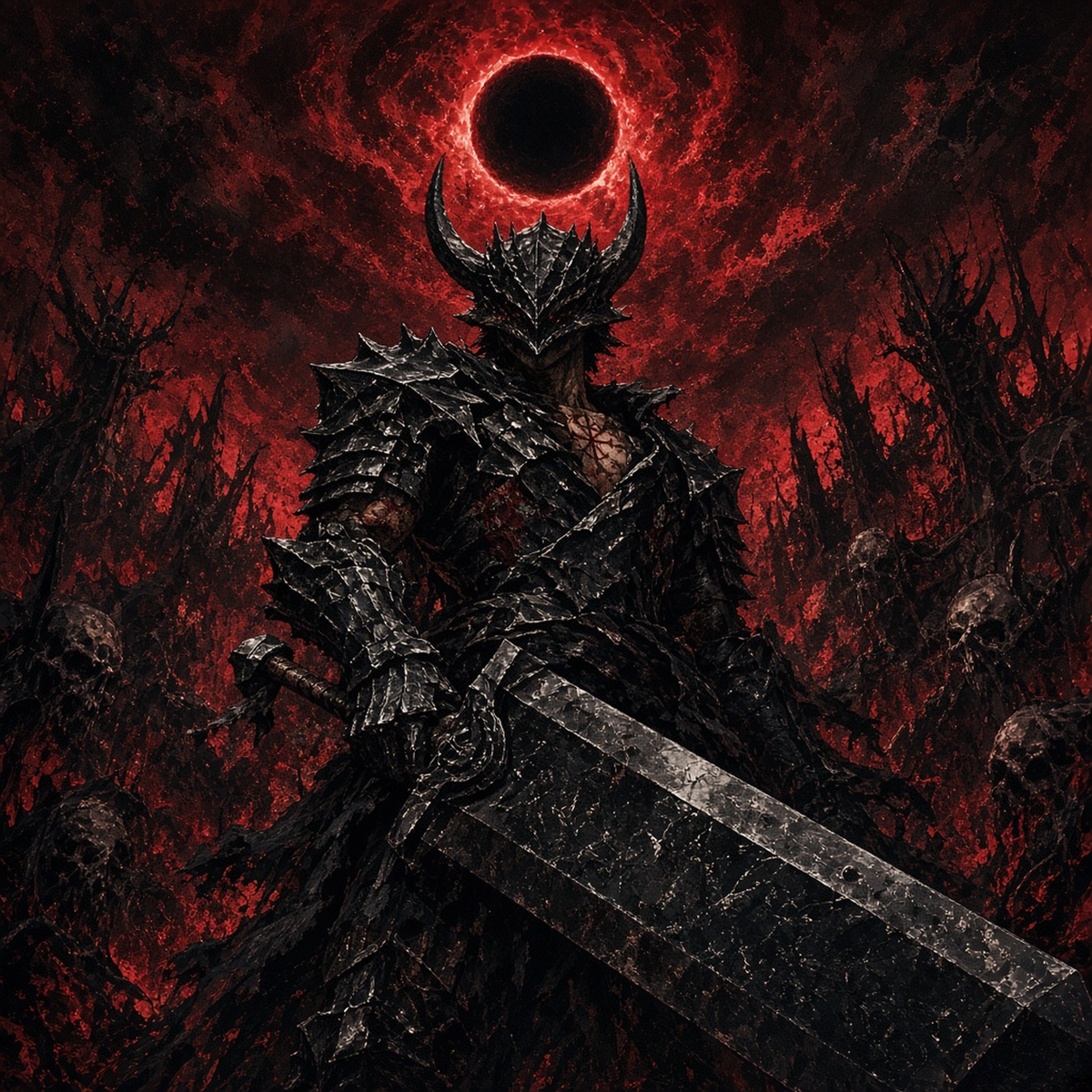 Guts Berserker Duvar Örtüsü — tasarımın tamamı