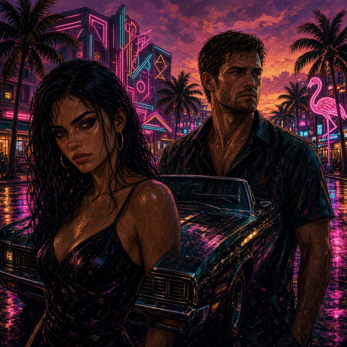GTA 6 Duvar Örtüsü — tasarımın tamamı