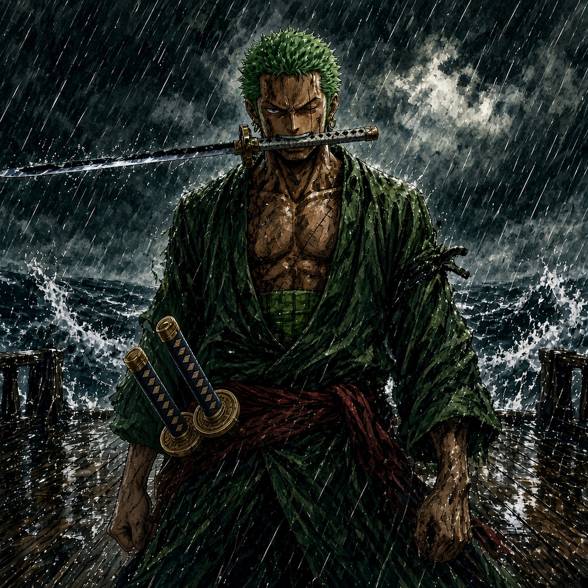 Zoro Duvar Örtüsü — tasarımın tamamı