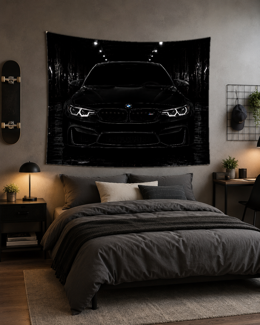 BMW M4 Duvar Örtüsü — Garaj & Oyun Odası Dekoru