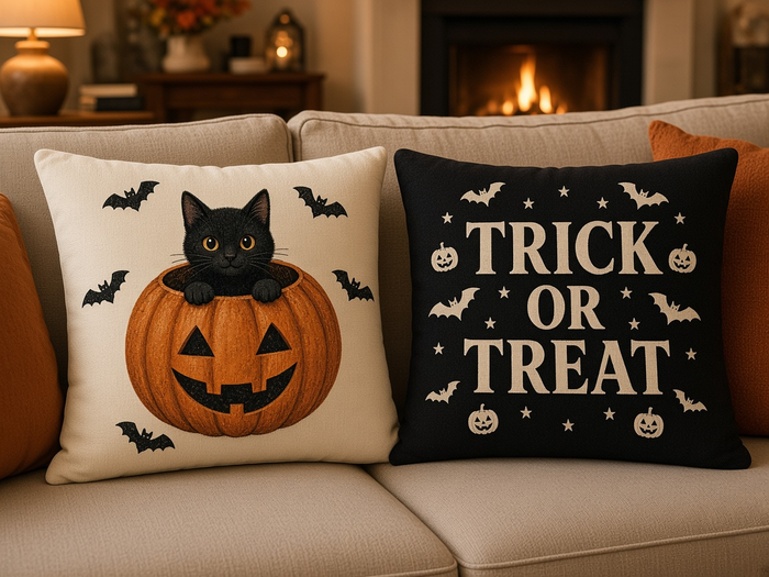 Trick or Treat Kırlent Kılıfı