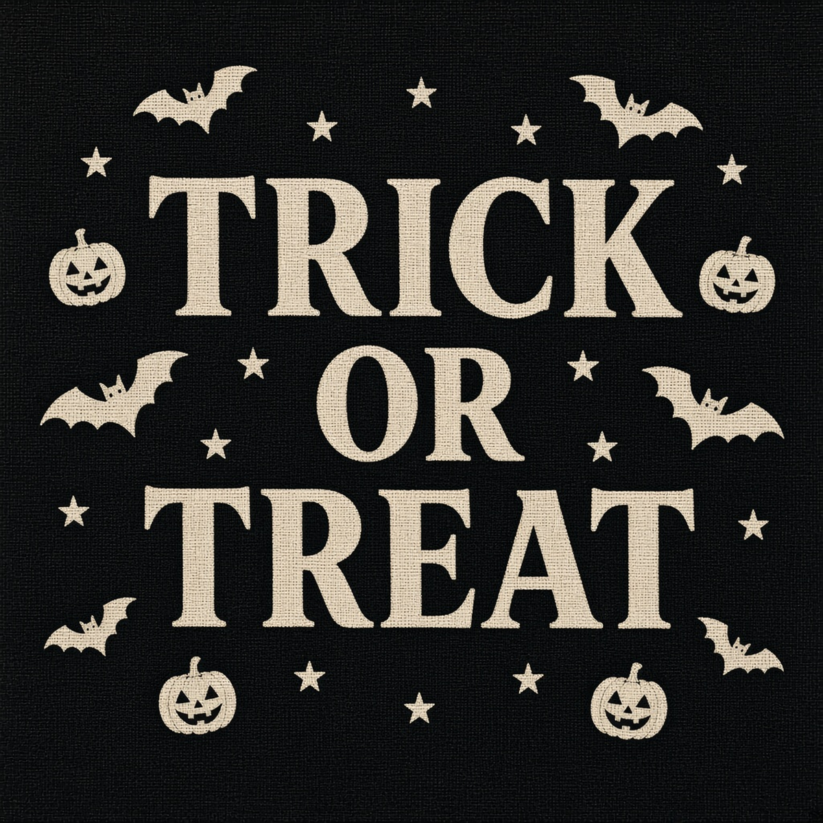 Trick or Treat Kırlent Kılıfı — ön yüz
