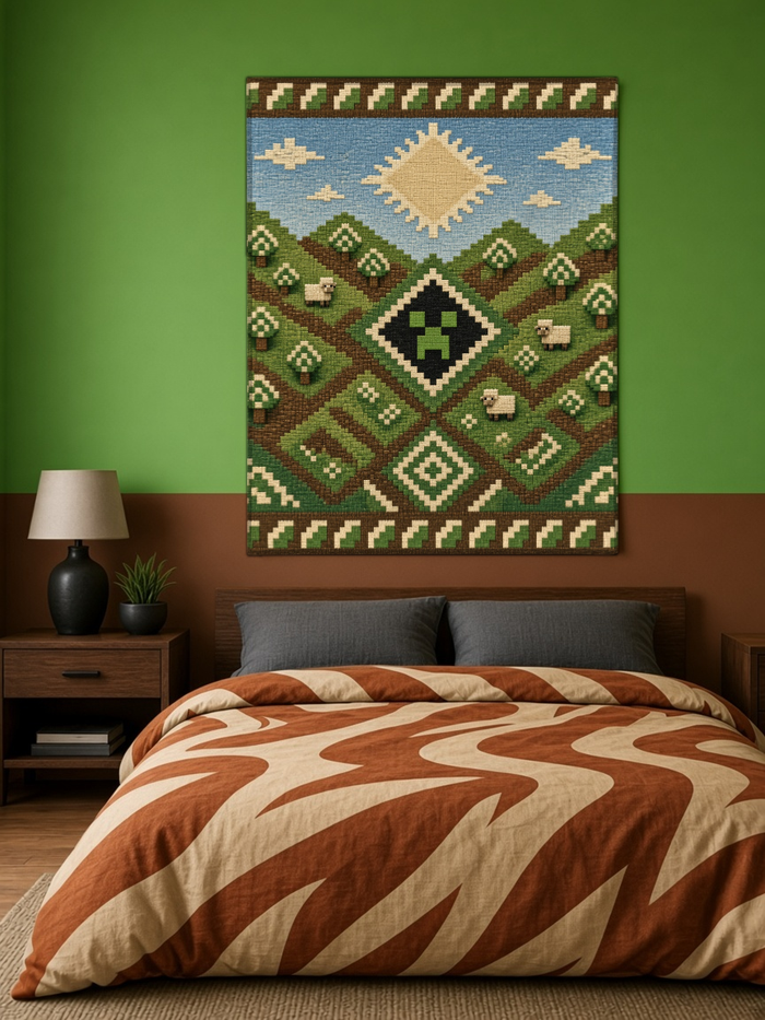 Minecraft Duvar Örtüsü