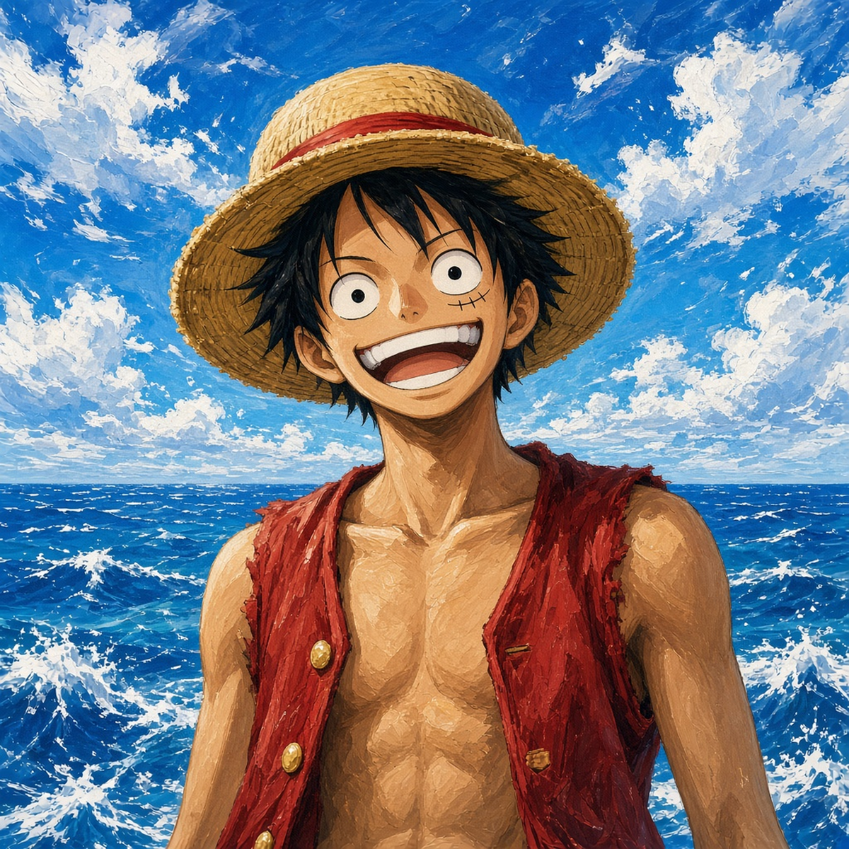 Luffy Duvar Örtüsü — tasarımın tamamı