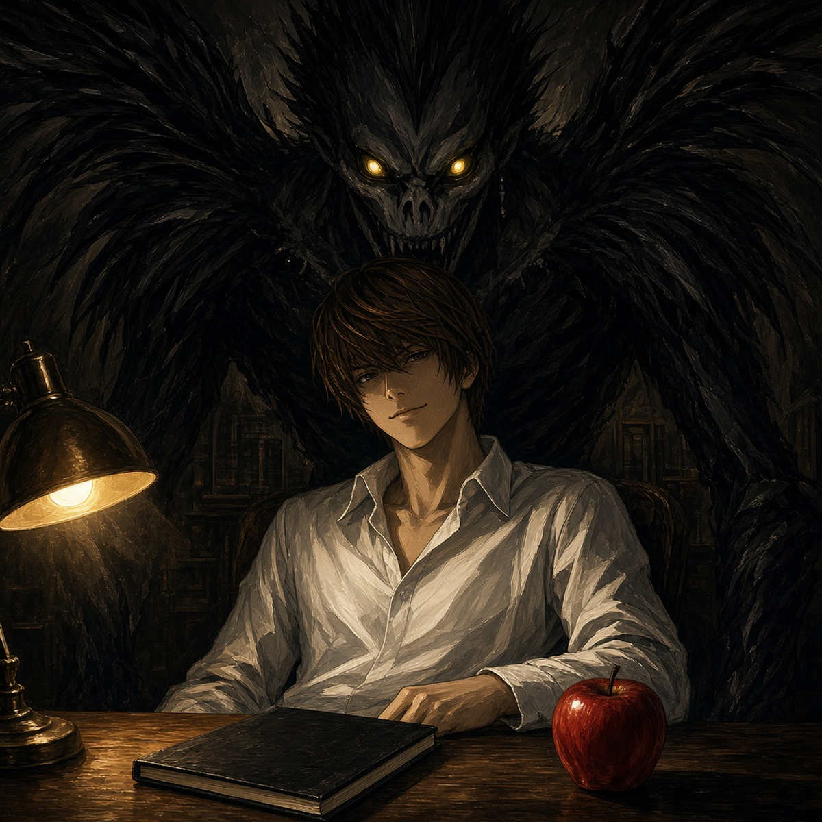 Death Note Duvar Örtüsü — tasarımın tamamı
