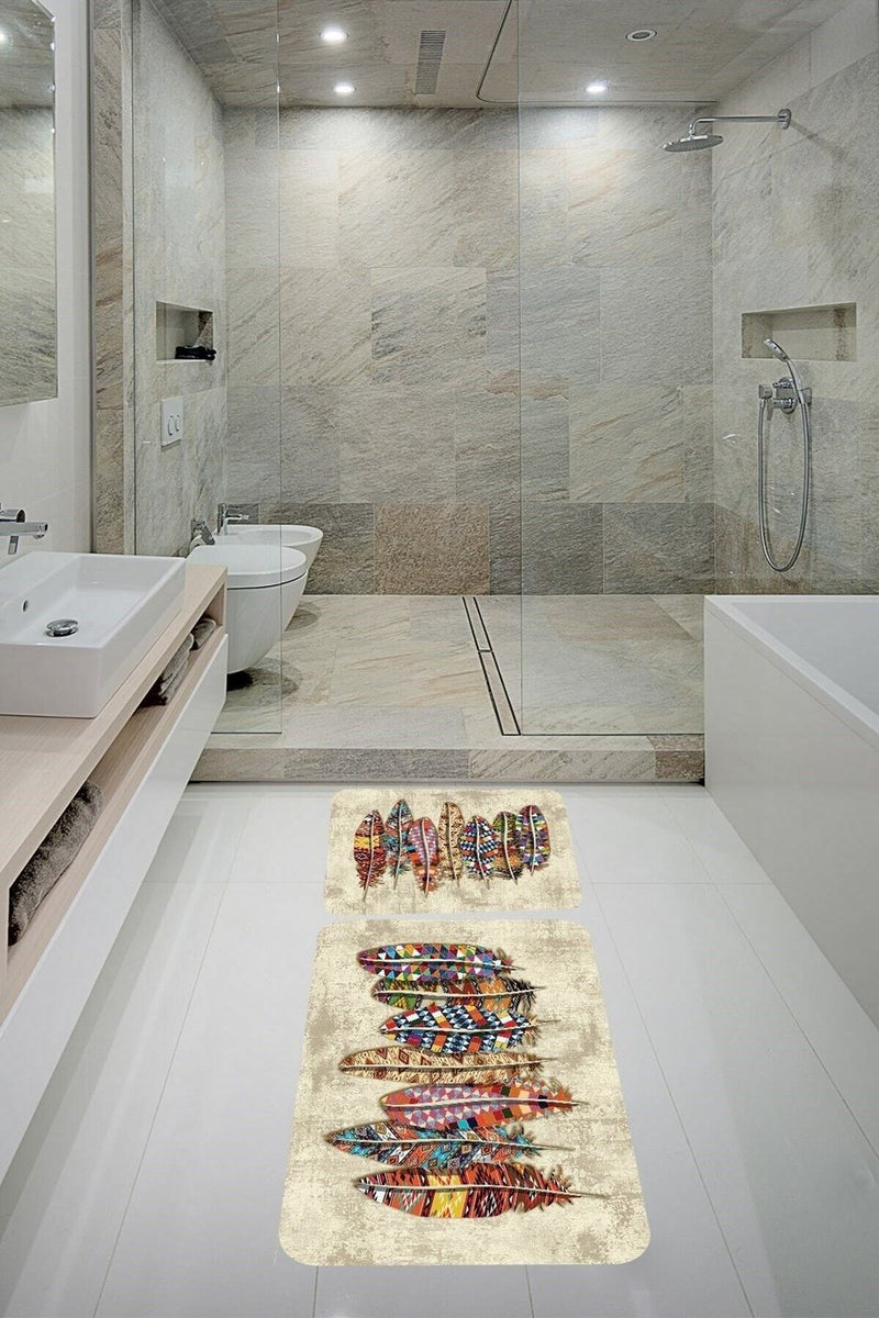 Banyo Halısı 2li Klozet Takımı · Kaymaz Tabanlı (60x100 + 40x60) - 1