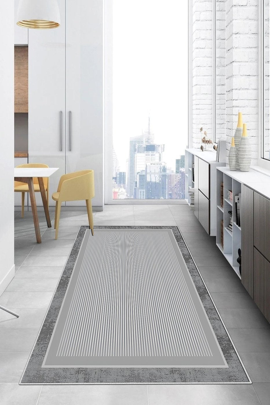 Dijital Baskılı Modern Mutfak Halısı / Salon Yolluğu 2